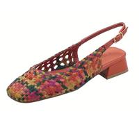 Bailarina Piel Trenzada combinada Tacon bajo Mujer Naranja para: Mujer Color: Naranja Talla: 36