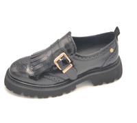 Carmela 162594 Mocasines Naplak Negro Franja Hebilla Talón 3cm Fondo C/Armado 5