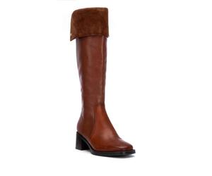 Carmela - Bota Mujer Camel - Calzado Cómodo y Versátil - Moda casual - Modelo 16269101 (Talla 39)