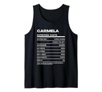 Carmela Datos de Nutrición Nombre Gracioso Camiseta sin Mangas