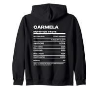 Carmela Datos de Nutrición Nombre Gracioso Sudadera con Capucha