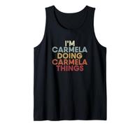 Carmela Name Carmela Personalized Name First Given Camiseta sin Mangas