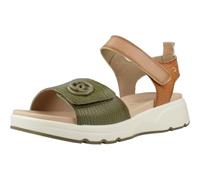 Carmela - Sandalia de Mujer de la Marca Candela Fabricado en Piel con Suela Antideslizante 16230903 para: Mujer Color: Kaki Talla: 41