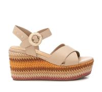 Carmela - Sandalia Mujer Beige - Calzado Cómodo y Versátil - Moda casual - Modelo 16223806 (Talla 39)