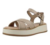 Carmela - Sandalia Mujer Beige - Calzado Cómodo y Versátil - Moda casual - Modelo 16224502 (Talla 39)