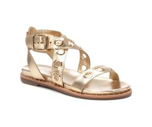 Carmela - Sandalia Mujer Oro - Calzado Cómodo y Versátil - Moda casual - Modelo 16238902 (Talla 38)