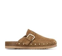 Carmela - Zueco Mujer Camel - Calzado Cómodo y Versátil - Moda Casual - Modelo 16327001 (Talla 38)