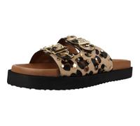 Carmela Zueco Piel con 2 Hebillas y Plantilla Acolchada Mujer Leopardo para: Mujer Color: Leopardo Talla: 39