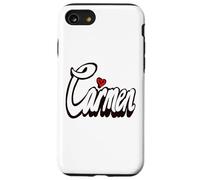 Carmen Chicas y Mujeres Nombre Personalizado Carmen Carcasa para iPhone SE (2020) / 7/8