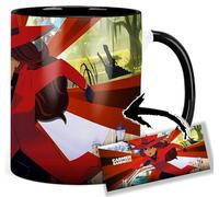 Carmen Sandiego Taza Interior y Asa Negra Ceramica Mug
