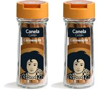 Carmencita Canela Ceilán en Rama, Tarro de Cristal, 5 Ud (Paquete de 2)
