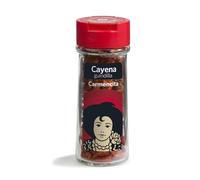 Carmencita Cayena Guindillas, Sabor Picante Intenso, Tarro de Cristal con Tapón Dosificador, 18g