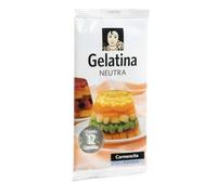 Carmencita Gelatina Neutra, 12 Láminas, Bolsa individual 20g