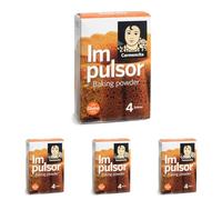 Carmencita - Impulsor para preparar recetas de Repostería, Bizcochos y Rebozados, Gasificante para uso alimentario. Sin Gluten, 4 sobres por Impulsor, 60 g (Paquete de 4)