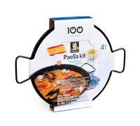 Carmencita - Paella Kit Marisco, Paellera 32 cm | Preparado para paella - Incluye paellera e ingredientes paella SIN GLUTEN | Paellera apta para inducción, vitrocerámica, eléctrica y gas| 4 Raciones
