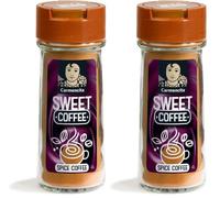 Carmencita Sweet Coffee, Mezcla de Especias para Café, Sin Gluten, Tarro de Cristal, 40 g (Paquete de 2)