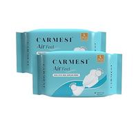 Carmesi Air Feel - Compresas sanitarias con doble flujo de aire, 20 almohadillas grandes, aireadas, secas, sin sudor, sin erupciones y cómodas, suaves, ligeras y ultrafinas, núcleo superabsorbente, no