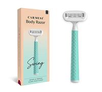 Carmesi Body Razor Swing | Se balancea y gira a lo largo de tus curvas | Cinta de humedad con aloe vera y vitamina E, pivote de 2 vías, mango único con textura de diamante | Aqua Delight | 1