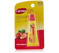 Carmex, Cuidado diario, bálsamo labial hidratante, fresa, SPF 15, 0.39 onzas