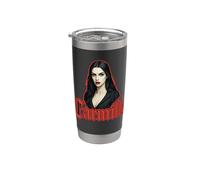 Carmilla Gothic Noir Mujer Vampiro Vaso térmico de acero inoxidable de doble pared