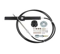 CARMOCAR Kit de cable de dirección de piñón y cremallera de 14 pies SS14114 de repuesto para Teleflex & Safe-T, incluye timón de rack, cable de dirección de 14 pies, kit de bisel de 90 grados, para