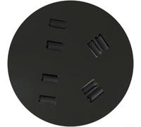 CARMOTTER Disco de entrenamiento de baloncesto para corrección de una mano, ayuda ambidiestra para arreglar hábitos de dos manos, plástico negro, 23 cm