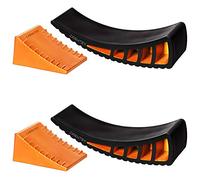 CARMTEK - Kit de 2 niveladores para vehículos recreativos, niveladores curvados para caravanas con calzos de Rueda, remolques de Doble Eje, Montaje más rápido Que los Bloque niveladores Tradicionales
