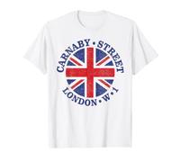 Carnaby Street, Londres W1, con Union Jack, Famoso Mercado Camiseta