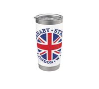 Carnaby Street, Londres W1, con Union Jack, famoso mercado Vaso térmico de acero inoxidable de doble pared