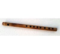 Carnatic Venu - Flauta G# Sharp 33 cm 8 agujeros con funda de terciopelo y funda Rexine