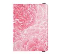 Carnation Lace Baby Blush Leather Passport and Vacunine Card Holder Combo Travel Passport Wallet with Vacunation Card Slot Passport Holder Waterproof, Carnation Lace Baby Blush, 1 size