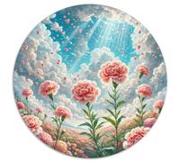 Carnation Puzzle 1000 piezas regalo único planta juego educativo desafío juguete de calidad superior pintura arte para adultos niños 1000pcs (67.5x67.5cm)