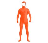 carnaval Disfraz Adultos hombre mujer Traje niño de Cuerpo Entero Completo con Bigote Naranja amarillo Cejas Disfraz para Fiesta Halloween Navidad Mameluco 1 2 3 4 5 6 7 8 9 10 11 12 13 14 15 16 años