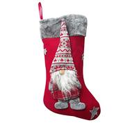 Carnavalife Calcetín de Navidad de Bolsas de Regalo, Colgante de árbol de Navidad, Calcetín Chimenea para Decoraciones de Fiesta, Medias Grandes de Muñeco 3D (FYQ-17208-B)