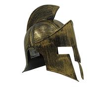 Carnavalife Casco Medieval de Espartano Griego, Disfraz Romano de Accesorios Antiguos, Talla única (KQP-6-Dorado)