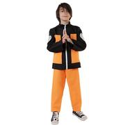 Carnavalife Disfraz Ninja Niño, Disfraz Na-ru-to Uzumaki, Anime Niño, Costume Ninja (10-12 años)