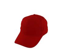 Carnavalife Gorra de Béisbol Ajustable de Algodón de Estilo Polo Clásico Deportivo Casual de Color Liso Suave y Transpirable Unisex (Rojo, Talla Niño/54cm)