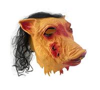 Carnavalife Máscara Cerdo Adulto Terror para Halloween, Careta de Cerdo de Látex para Disfraces de Animales de Miedo