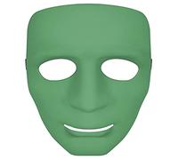 Carnavalife Máscara de Bricolaje Simple, Máscara de Disfraz para Fiesta de Cosplay de Equipo de Baile (Verde, Talla única)