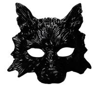 Carnavalife Mascara de Hombre Lobo 3D Media Cara, Mascara Animal para Disfraz Lobo Adulto