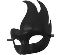 Carnavalife Máscara de Mascarada Veneciana, Antifaz Veneciana de Vintage para Adultos, Talla única (02428NEGRO)