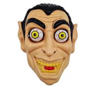 Carnavalife Mascara Dracula Hombre Adulto Ojos Saltones Rebote, Mascara Vampiro, Mascara Halloween Hombre Adulto, Mascara Conde Dracula para Disfraz Vampiro