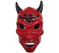 Carnavalife Mascara Halloween Terror, Mascara Diablo Devil Demon Material Resistente y Duro, Mascara Demonio Lucifer, Mascara Terror Diablo, Mascara de Halloween Adulto
