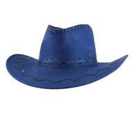 Carnavalife Sombrero Cowboy de Vaquero Toy Story Western Disfraz para Adulto y Niños YJ-24 (Azul, Adulto/58cm)