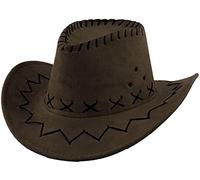 Carnavalife Sombrero Cowboy de Vaquero Toy Story Western Disfraz para Adulto y Niños YJ-24 (Marrón Oscuro, Adulto/58cm)