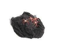 Carnavalife, Telaraña Artificial con Araña Estirable, Telaraña Elástica, Decoraciones de Halloween Accesorio de Disfraz de Fiesta para Halloween, Fiesta Disfraces, 2 Unidades