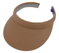 Carnavalife Visera Sol Deportiva Protección UV, Banda Absorbente Sudor, Cinta Rizo, Diseño Abierto Mujer/Hombre para Golf Tenis Running Senderismo, Playa Ciclismo, Color Caqui