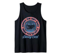 Carné De Biblioteca Lectura Divertida Amante De Los Libros Camiseta sin Mangas