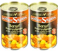 Carne de res burdeos francés - boeuf bourguignon - william saurin-2 lata pack - 800 gr
