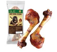 Carne de Vacuno Hueso Ingrediente Único para Perros Pequeños y Medianos, Hueso de Ternera para Masticar Fortalecedor de Dientes Stick Dental Dog Snack-Textura Crujiente y Duradera (1)